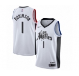 Women's Los Angeles Clippers #1 Jerome Robinson Swingman White Basketball Jersey - 2019-20 City Edition