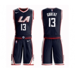 Women's Los Angeles Clippers #13 Marcin Gortat Swingman Navy Blue Basketball Suit Jersey - City Edition