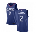Women's Los Angeles Clippers #2 Kawhi Leonard Swingman Blue Basketball Jersey - Icon Edition