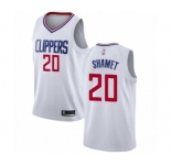 Women's Los Angeles Clippers #20 Landry Shamet Authentic White Basketball Jersey - Association Edition