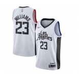 Women's Los Angeles Clippers #23 Lou Williams Swingman White Basketball Jersey - 2019-20 City Edition