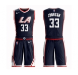 Women's Los Angeles Clippers #33 Wesley Johnson Swingman Navy Blue Basketball Suit Jersey - City Edition