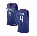 Women's Los Angeles Clippers #4 JaMychal Green Swingman Blue Basketball Jersey - Icon Edition
