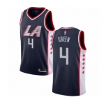 Women's Los Angeles Clippers #4 JaMychal Green Swingman Navy Blue Basketball Jersey - City Edition