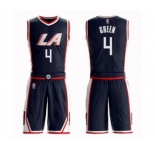 Women's Los Angeles Clippers #4 JaMychal Green Swingman Navy Blue Basketball Suit Jersey - City Edition