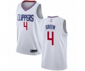 Women's Los Angeles Clippers #4 JaMychal Green Swingman White Basketball Jersey - Association Edition