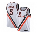 Women's Los Angeles Clippers #5 Montrezl Harrell Swingman White Hardwood Classics Finished Basketball Jersey