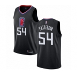 Women's Los Angeles Clippers #54 Patrick Patterson Authentic Black Basketball Jersey Statement Edition