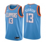 Women's Nike Los Angeles Clippers #13 Jerome Robinson Swingman Blue NBA Jersey - City Edition