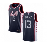 Women's Nike Los Angeles Clippers #13 Marcin Gortat Swingman Navy Blue NBA Jersey - City Edition