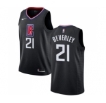 Women's Nike Los Angeles Clippers #21 Patrick Beverley Swingman Black Alternate NBA Jersey Statement Edition