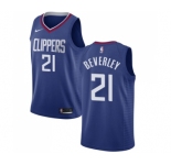 Women's Nike Los Angeles Clippers #21 Patrick Beverley Swingman Blue Road NBA Jersey - Icon Edition