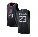 Women's Nike Los Angeles Clippers #23 Louis Williams Swingman Black Alternate NBA Jersey Statement Edition