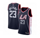 Women's Nike Los Angeles Clippers #23 Louis Williams Swingman Navy Blue NBA Jersey - City Edition