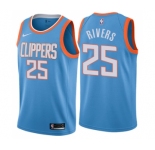 Women's Nike Los Angeles Clippers #25 Austin Rivers Swingman Blue NBA Jersey - City Edition