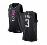 Women's Nike Los Angeles Clippers #3 Chris Paul Swingman Black Alternate NBA Jersey Statement Edition