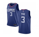 Women's Nike Los Angeles Clippers #3 Chris Paul Swingman Blue Road NBA Jersey - Icon Edition