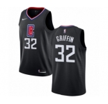 Women's Nike Los Angeles Clippers #32 Blake Griffin Authentic Black Alternate NBA Jersey Statement Edition