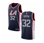 Women's Nike Los Angeles Clippers #32 Blake Griffin Swingman Navy Blue NBA Jersey - City Edition