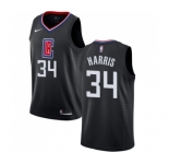 Women's Nike Los Angeles Clippers #34 Tobias Harris Swingman Black Alternate NBA Jersey Statement Edition