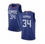 Women's Nike Los Angeles Clippers #34 Tobias Harris Swingman Blue Road NBA Jersey - Icon Edition