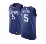 Women's Nike Los Angeles Clippers #5 Montrezl Harrell Authentic Blue NBA Jersey - Icon Edition