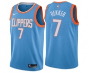 Women's Nike Los Angeles Clippers #7 Sam Dekker Swingman Blue NBA Jersey - City Edition