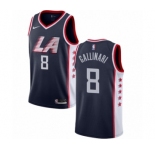 Women's Nike Los Angeles Clippers #8 Danilo Gallinari Swingman Navy Blue NBA Jersey - City Edition