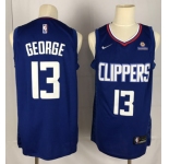 Youth Nike Los Angeles Clippers #13 paul george Swingman Blue NBA Jersey - Icon Edition