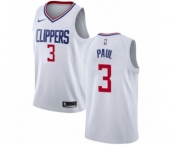 Youth Nike Los Angeles Clippers #3 Chris Paul Authentic White NBA Jersey - Association Edition