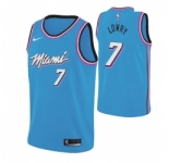 Men Nike Miami Heat #7 Kyle Lowry 2019 20 Men Blue Miami City Edition NBA Jersey