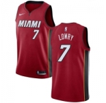 Men Nike Miami Heat #7 Kyle Lowry Red NBA Swingman Statement Edition Jersey