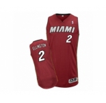 Men's Adidas Miami Heat #2 Wayne Ellington Authentic Red Alternate NBA Jersey