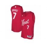 Men's Adidas Miami Heat #7 Goran Dragic Authentic Red 2016-2017 Christmas Day NBA Jersey