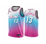 Men's Miami Heat #13 Bam Adebayo Blue Pick City Edition New Uniform 2020-21 Stitched Basketball Jersey