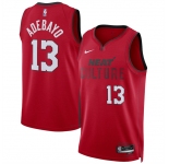 Men's Miami Heat #13 Bam Adebayo Red 2024-25 City Edition Stitched Basketball Jersey