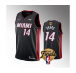 Men's Miami Heat #14 Tyler Herro Black 2023 Finals Icon Edition Stitched Basketball Jersey