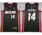 Men's Miami Heat #14 Tyler Herro Black Icon Edition Stitched Basketball Jersey