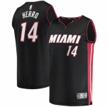 Men's Miami Heat #14 Tyler Herro Fanatics Branded Black 2020-21 Fast Break Replica Jersey