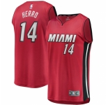 Men's Miami Heat #14 Tyler Herro Fanatics Branded Red 2020-21 Fast Break Replica Jersey