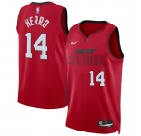 Men's Miami Heat #14 Tyler Herro Red 2024-25 City Edition Stitched Basketball Jersey