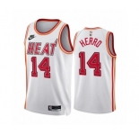 Men's Miami Heat #14 Tyler Herro White Classic Edition Stitched Basketball Jersey