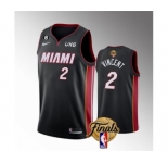 Men's Miami Heat #2 Gabe Vincent Black 2023 Finals Icon Edition With NO.6 Patch Stitched Basketball Jersey