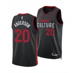 Men's Miami Heat #20 Kyle Anderson Black 2025 City Edition Stitched Basketball Jersey