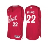 Men's Miami Heat #22 Derrick Williams Red 2016 Christmas Day NBA Swingman Jersey