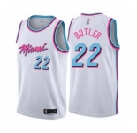 Men's Miami Heat #22 Jimmy Butler Authentic White Basketball Jersey - City Edition