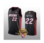 Men's Miami Heat #22 Jimmy Butler Black 2023 Finals Icon Edition With NO.6 Patch Stitched Basketball Jersey