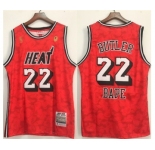 Men's Miami Heat #22 Jimmy Butler Red Stitched Jersey