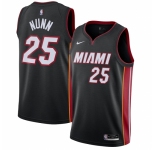 Men's Miami Heat #25 Kendrick Nunn Nike Black 2020-21 Swingman Jersey