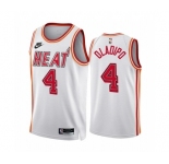 Men's Miami Heat #4 Andre Drummond White Classic Edition Stitched Basketball Jersey